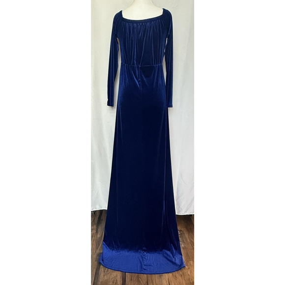 Womens Velvet Victorian Festival Maxi Dress Size M Renfair Whimsygoth Regal Glam - Picture 7 of 11